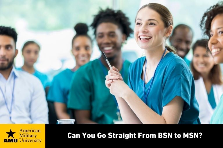 bsn and msn students in classroom