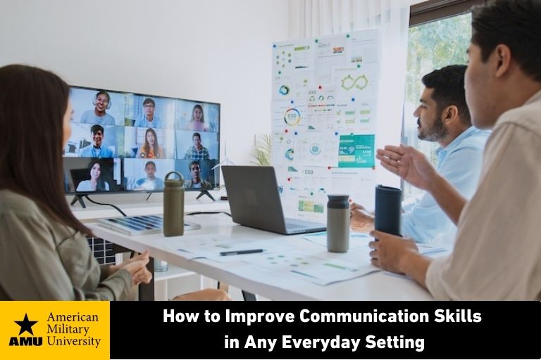 communication skills being used in a digital conference
