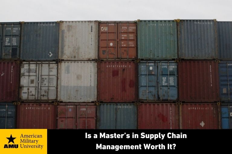 supply chain management cargo containers on ship
