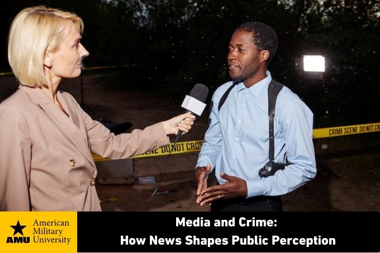 reporter interviewing crime investigator