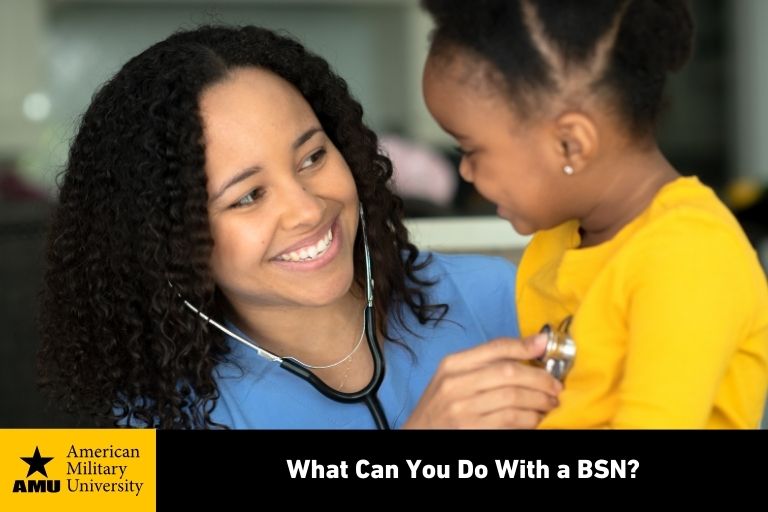 nurse examining pediatric patient with stethoscope